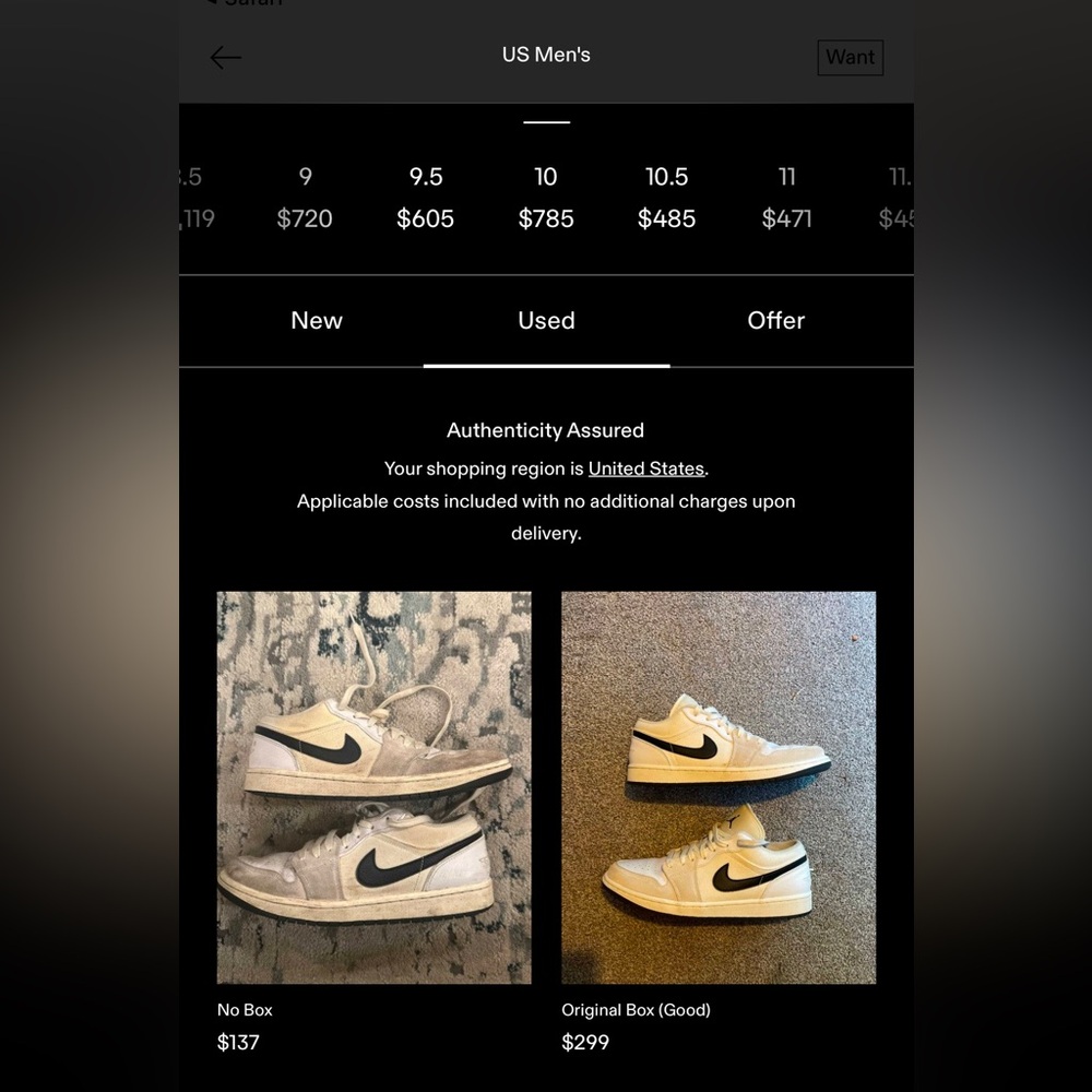 Jordan 1 Low Astro grabber